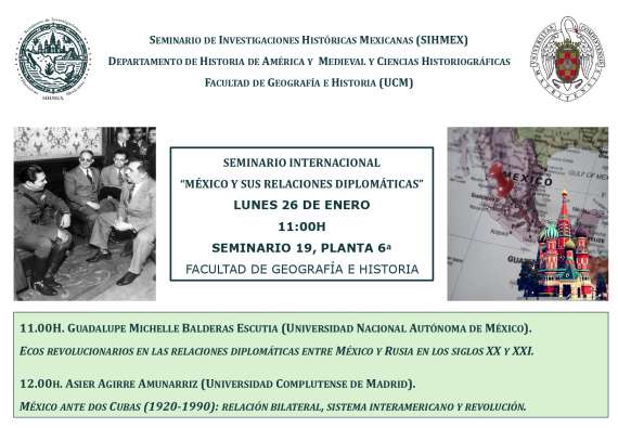 Seminario internacional: México y sus relaciones diplomáticas, 26-1-2026, 11:00